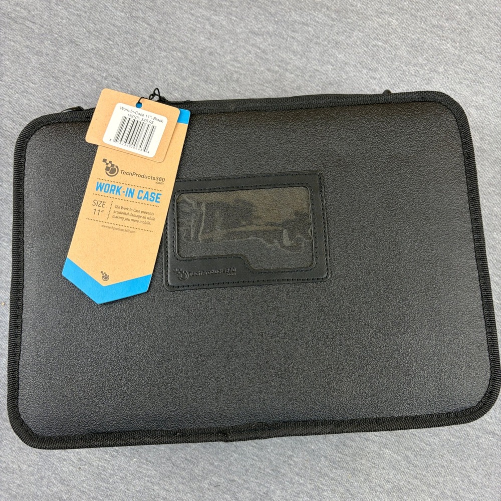 TechProducts360 Work-In Case 11 Inch Black Laptop Tablet Messenger Bag‎ New